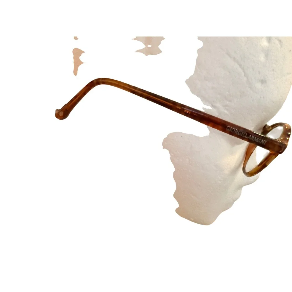 Giorgio Armani Round Tortoise Eyeglass FRAMES 47-19-140 Italy Designer Panto - Picture 9 of 12